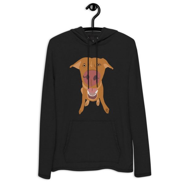 Great Big Happy Doggie! Unisex Lightweight Hoodie