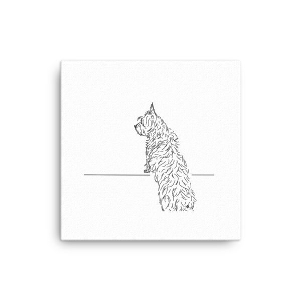 Curious Cairn Terrier on Canvas - Image 2