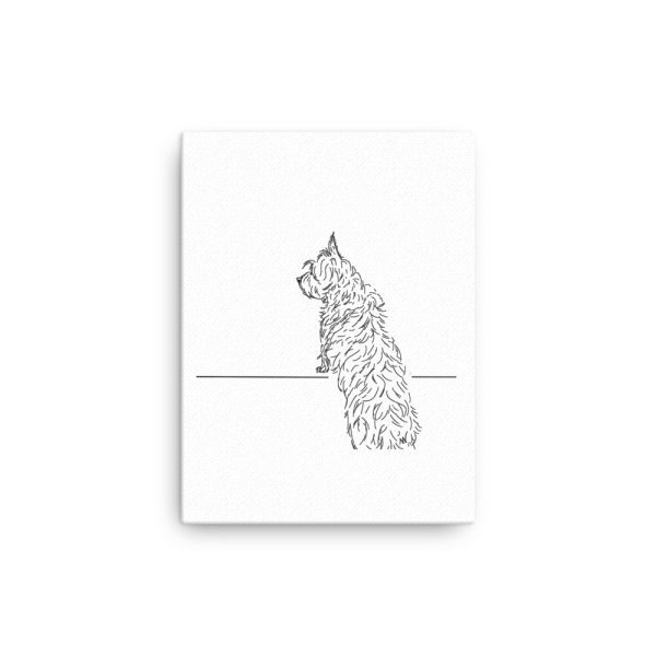 Curious Cairn Terrier on Canvas