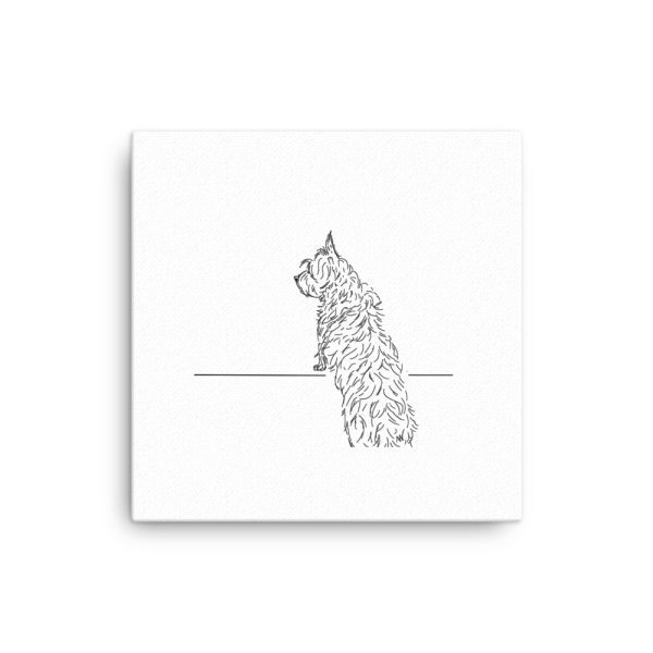 Curious Cairn Terrier on Canvas - Image 3