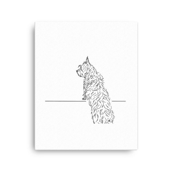 Curious Cairn Terrier on Canvas - Image 4