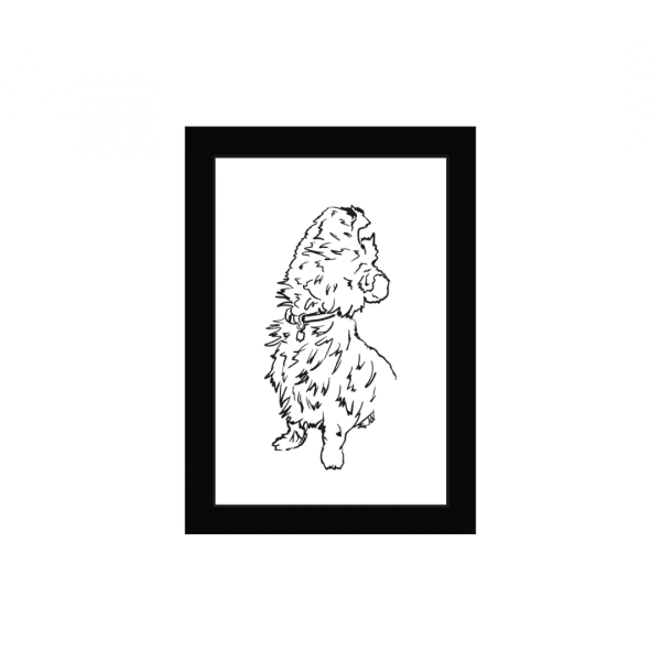 Cairn Terrier Barking - Mac #3 Matted Print