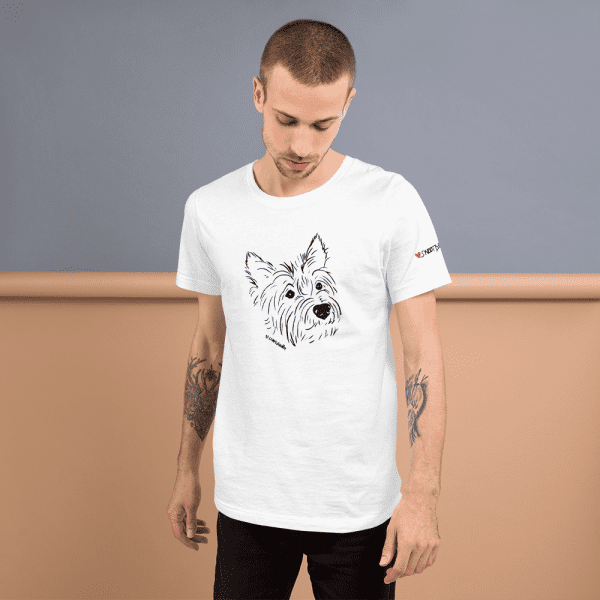 Handsome Cairn Terrier – Angus #1 BLK Unisex t-shirt - Image 2