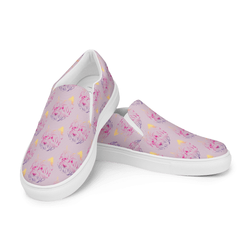 Handsome Cairn Terrier – Chester #1 CLR Women’s slip-on canvas shoes