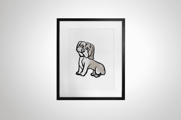 Merle Matted Custom Art Print